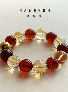 财富/吉祥/天然巴西黄水晶手串