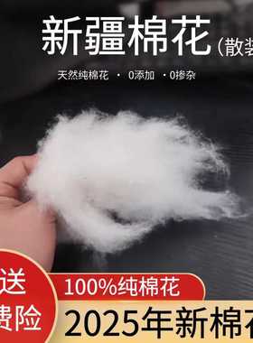 新疆棉花一级优质长绒棉花脱籽散装皮棉手工被芯棉胎絮褥子填充物