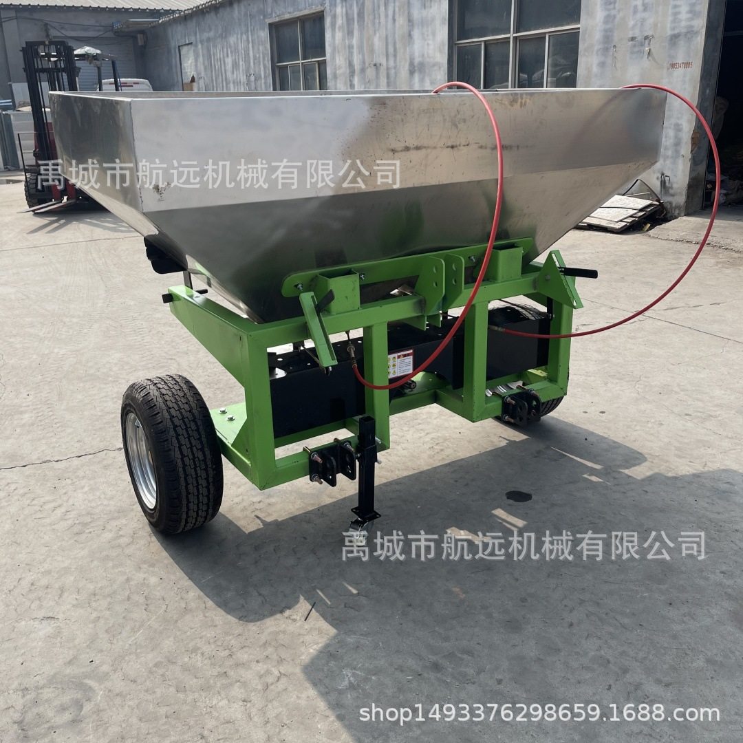 24款双圆盘撒肥机  拖拉机拖拉式的不锈钢斗的扬肥机 容量1600斤,五金/工具,工程/建筑机械,淘宝优惠券,粉丝福利购,淘宝优惠卷