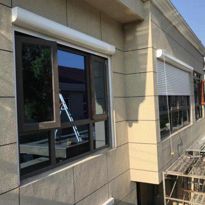 厂家欧式防盗窗铝合金外遮阳隔热电动遥控卷帘门车库门别墅防盗卷