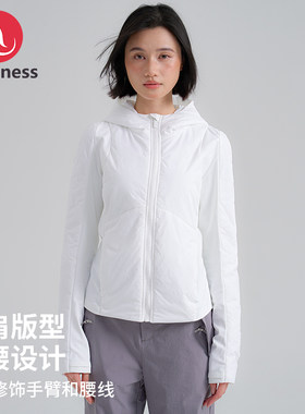 户外跑步修身连帽运动外套女棉服