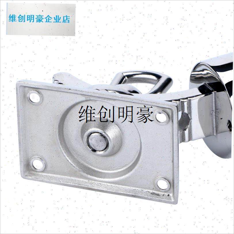 l船舶不锈钢甲板鱼竿座360旋转鱼竿H支架船用转向垂钓鱼竿插座