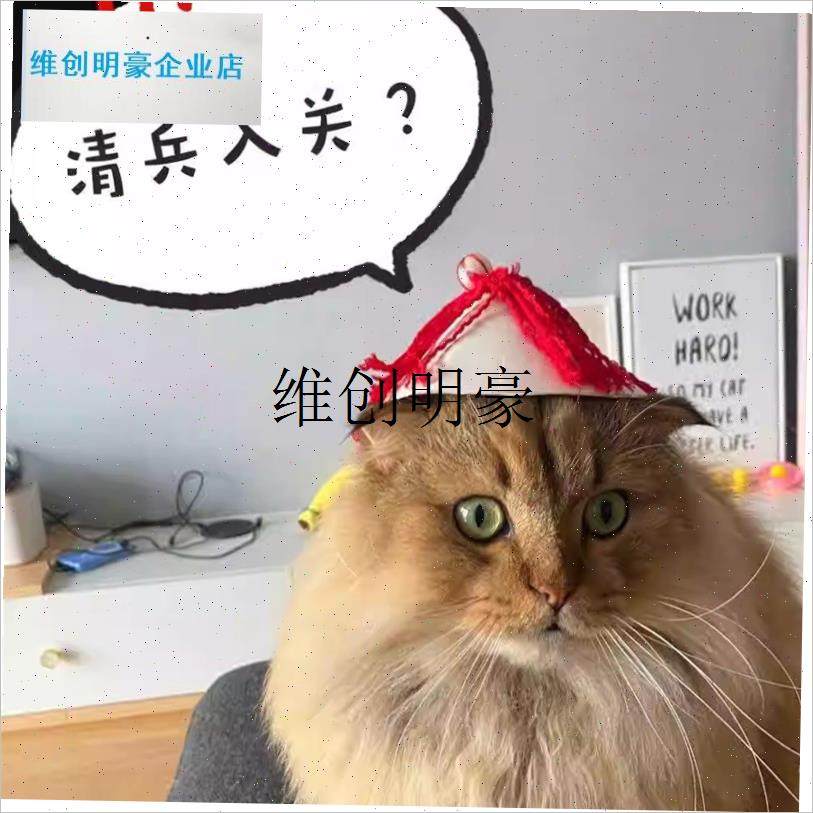 l宠物皇帝帽子宫廷扮演玩具道具创意搞怪猫L咪头套小狗cos拍照出