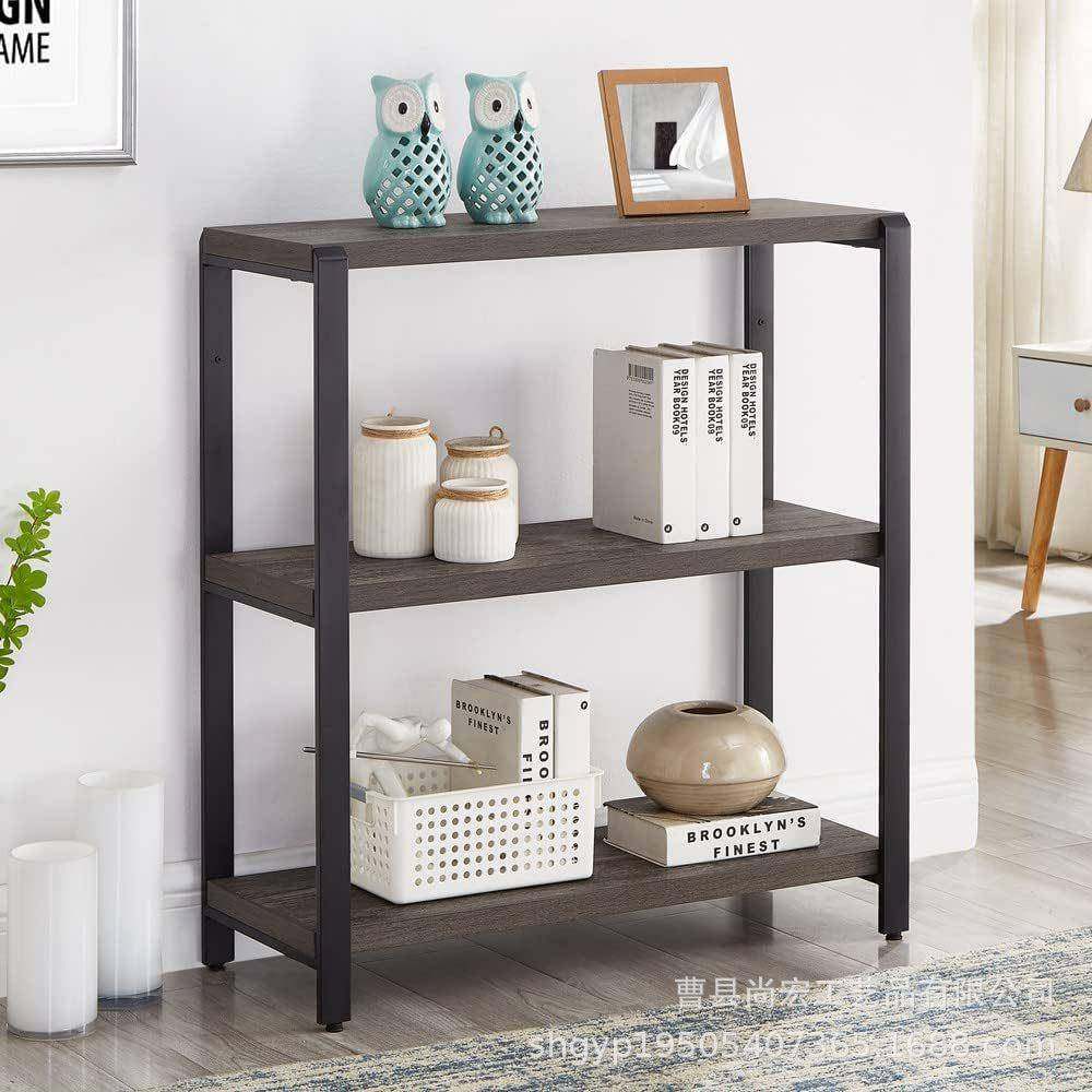 木质家居置物架客厅置地式整理架花架展示架多层书架实木收纳架