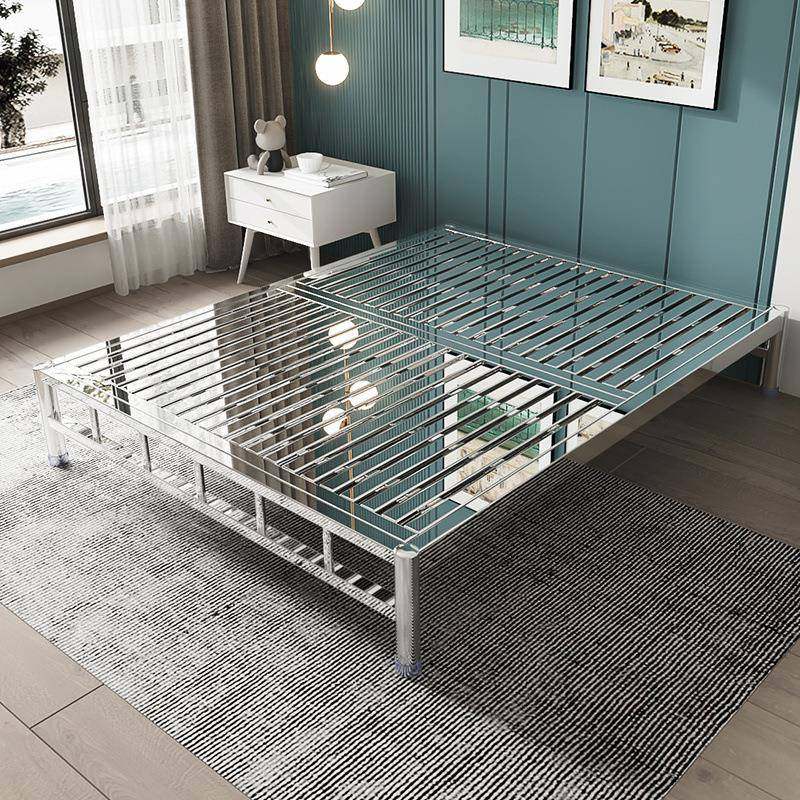 XQ304不锈钢床1.5米床架加厚环保卧室1m儿童榻榻米拼接床架非铁艺