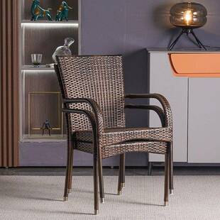 藤编椅阳台椅藤椅手工休闲高档编织藤椅老人椅大承重藤编椅子