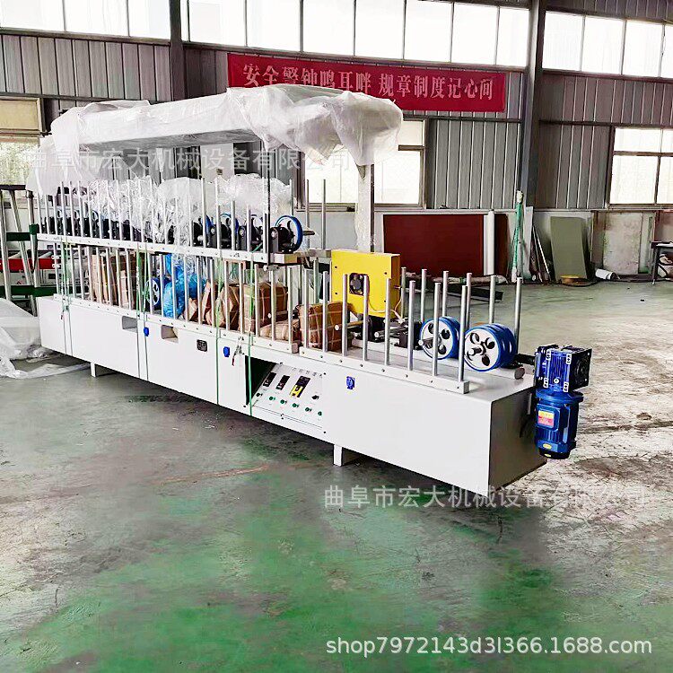自动包边多种形状可包覆格栅板实木铝合金线条包覆机生产供货