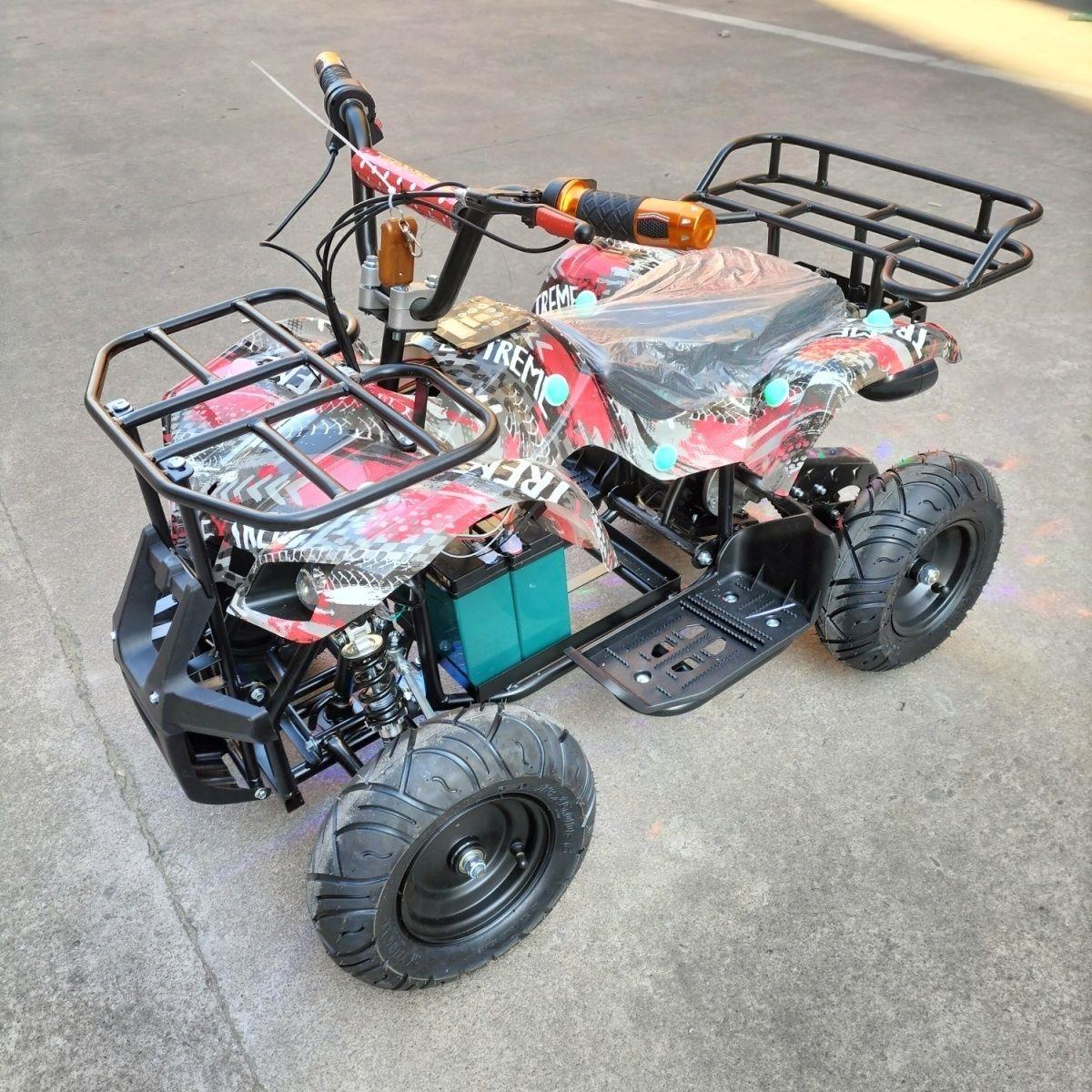 电动儿童沙滩车卡丁车碰碰车四轮广场旅游景点带定时音乐彩灯