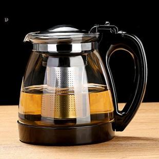 带过滤家用耐高温泡茶器热水壶单壶 玻璃泡茶壶大容量茶壶茶杯套装