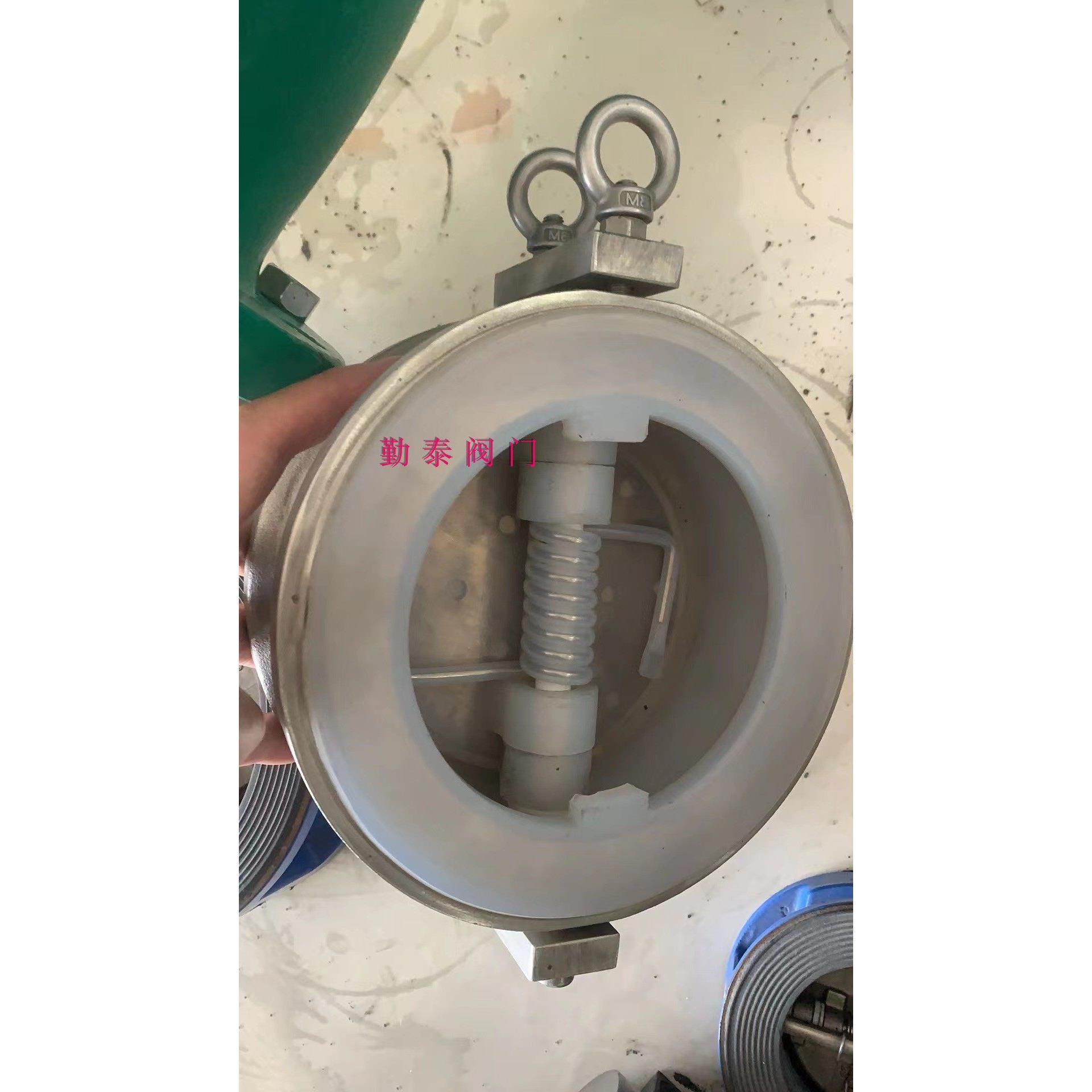 铸钢H76F46-16C衬氟蝶式对夹式止回阀双瓣不锈钢耐腐耐酸碱逆止阀,五金/工具,止回阀,淘宝优惠券,粉丝福利购,淘宝优惠卷