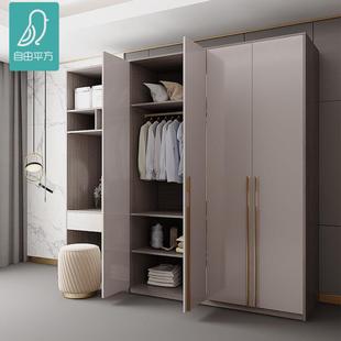 轻奢衣柜家用卧室小户型实木定做大衣柜组合整体衣柜带梳妆台一体