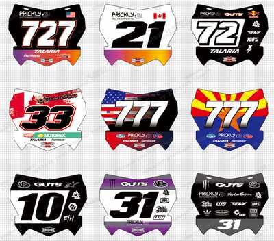 号码牌贴纸适用于虬龙轻蜂/极蜂/79bike/VTB等车型号码牌贴纸