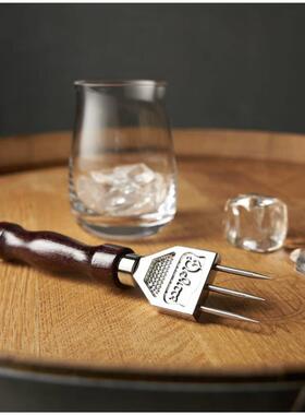 酒吧商店吧台调酒师冰块专用凿冰器日式冰锥单头三叉凿冰器分冰器