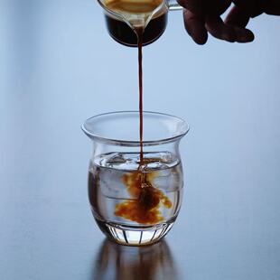 反口创意鸡尾酒杯小容量咖啡杯特调饮品杯水晶玻璃酸奶杯鸡尾酒杯