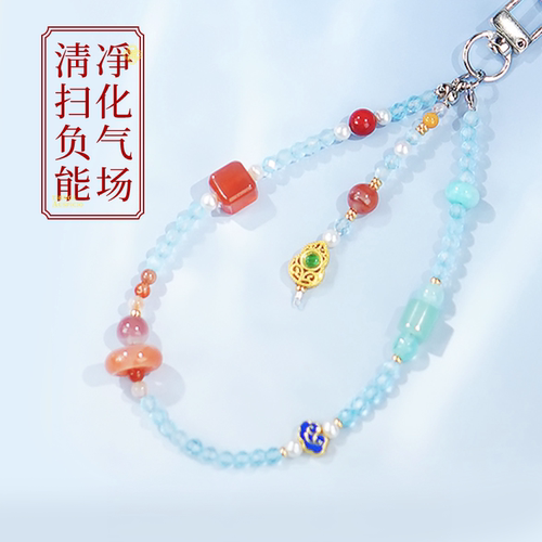 普陀山2026海天手机链女多彩流苏