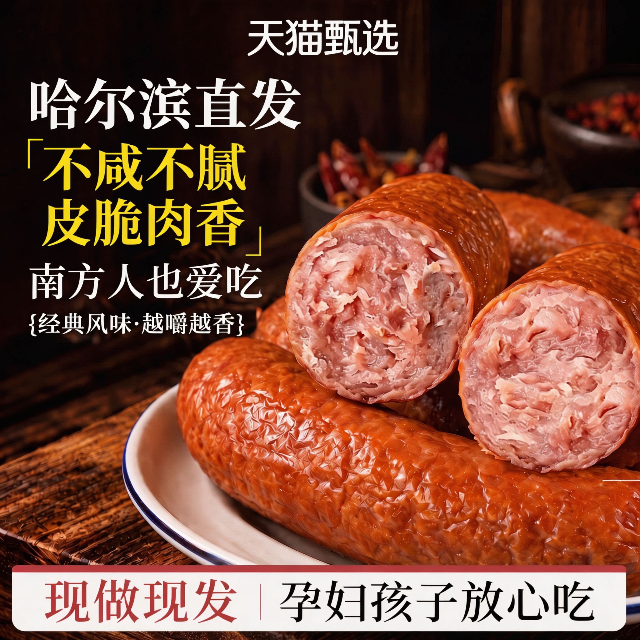东北特色正宗哈尔滨红肠