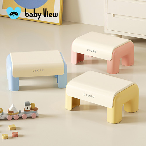 Babyview儿童小凳子换鞋凳家用加厚浴室厕所垫脚马桶凳防滑踩脚凳