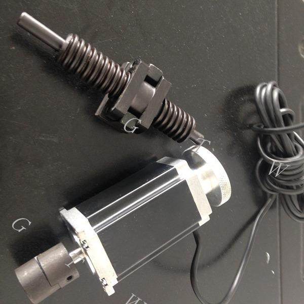 57直线步进电机丝杆螺母双出轴电机玻璃打孔机用马达带手轮连接器,电子元器件市场,电机/马达,淘宝优惠券,粉丝福利购,淘宝优惠卷