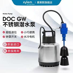 排污泵钟罩式 xylemDOC3GW不锈钢便携式 开关狭小空间污水泵