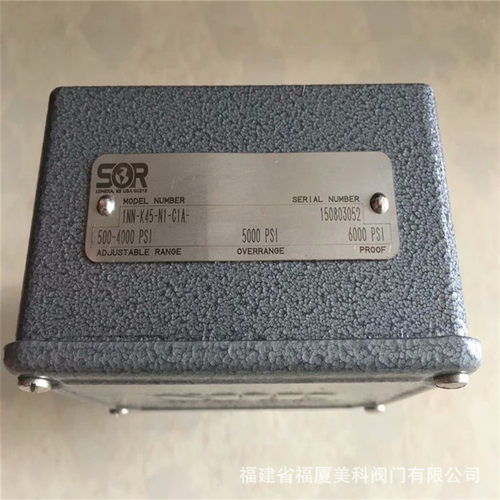 SOR索尔压力开关6NN-K5-N4-C2A-TT 1510B-G-C-W1-ES-CK