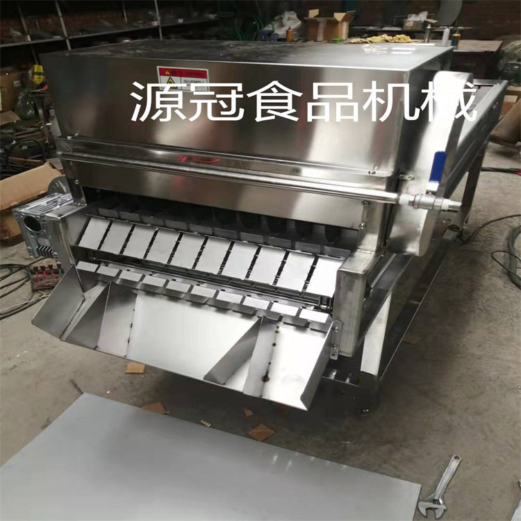 新款冻刀鱼切段机连续式带鱼切块机带鱼斜切机全自动鲅鱼鱼切断机