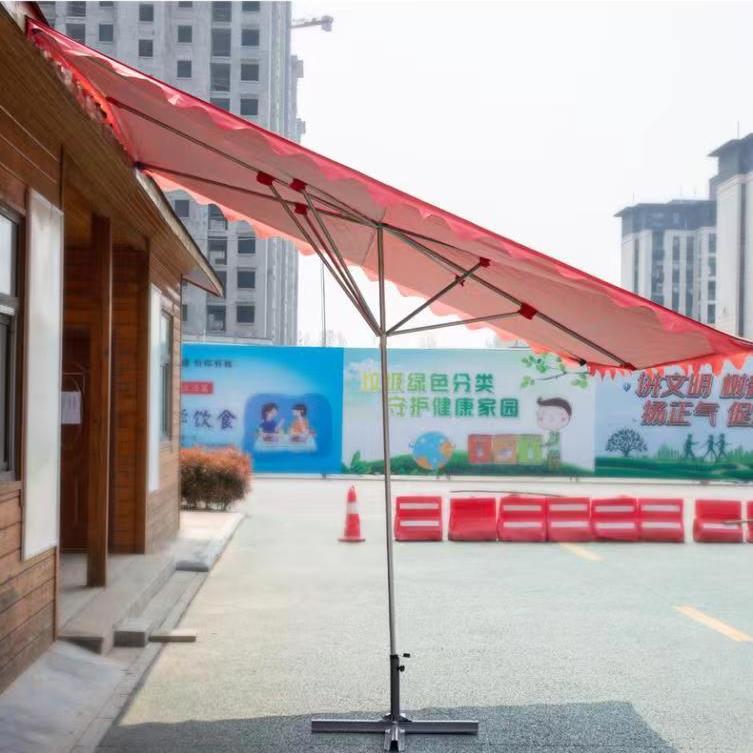 遮阳伞户外摆摊斜伞门面斜坡伞特大号雨伞加大加厚屋檐雨棚地摊无