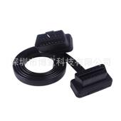 10pcs lot汽车诊断连接线扁线汽车OBD2延长线60CM公对母16PINOBD