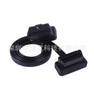 10pcs/lot汽车诊断连接线扁线汽车OBD2延长线60CM公对母16PINOBD