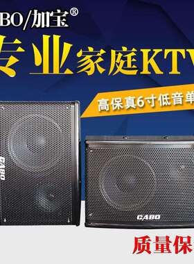 CABO/加宝CA600家用卡拉OK音箱6寸小型KTV音响会议音箱