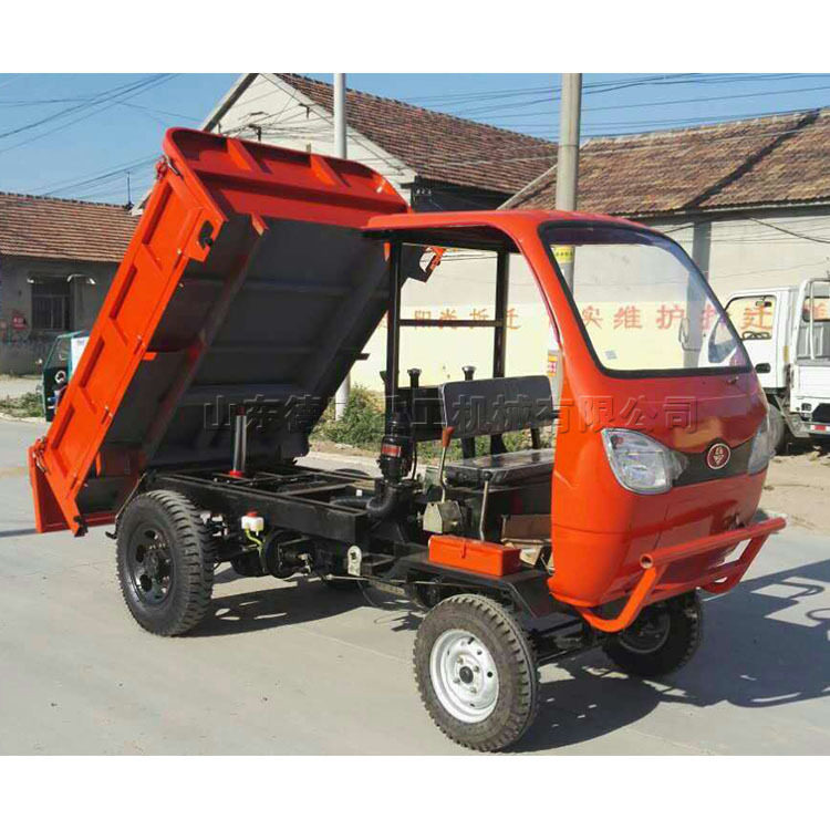 后翻自卸柴油小型四轮车 工程拉砖拉土装载车 农用货物拉货车