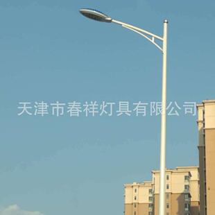 天津华北地区单弯杆庭院灯Led路灯杆户外道路灯杆11米单臂杆