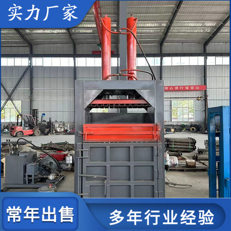 自动推包纸壳双杠液压打包机 废品废料铁桶成块压缩机 厂供