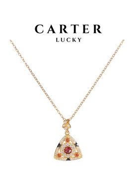 法式宇宙之眼三角形项链送女友