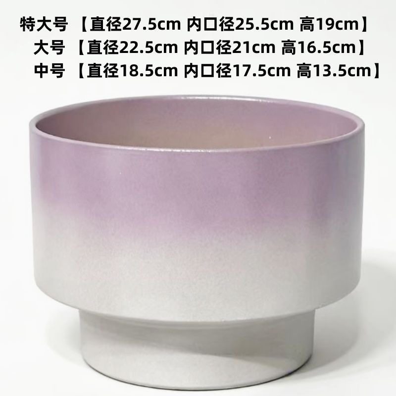 新款家用大号花盆陶瓷室内简约北欧蝴蝶兰发财树兰花盆栽特价促销