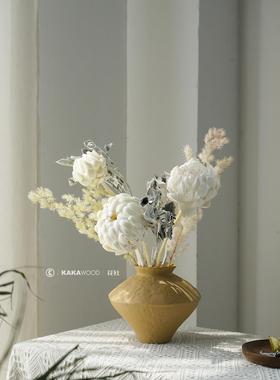 永生白色进口重瓣帝王皇室系列天然生日艺术高级插花家居装饰摆设