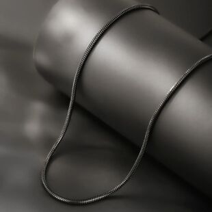 Chain Necklace 304 Elegant Steel Black Stainless Unise Matte