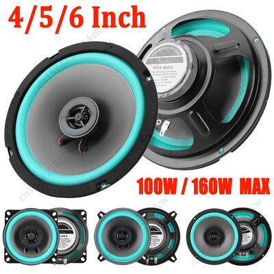 4/5/6 Inch Car Speakers 100W/160W Max Universal HiFi Coaxial