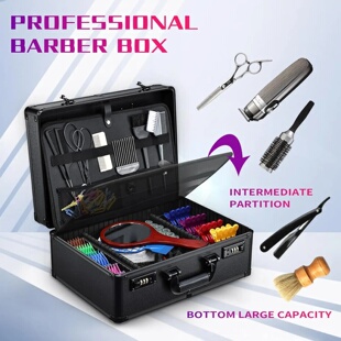Barber Accessories Case, Profesional Barbers Briefcase Tool