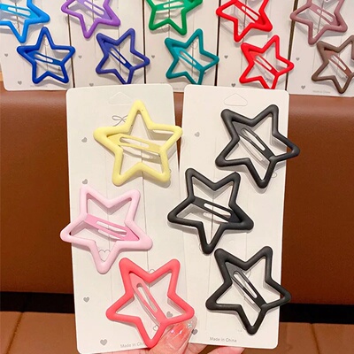 3PCS Star Hair Clip for Children Hairpin Set for Girls Kids
