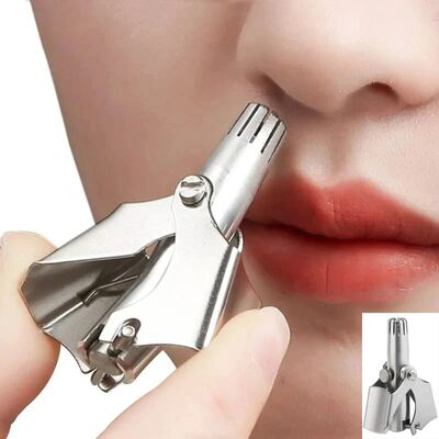 Men's and women's manual nose hair razor stainless steel nos