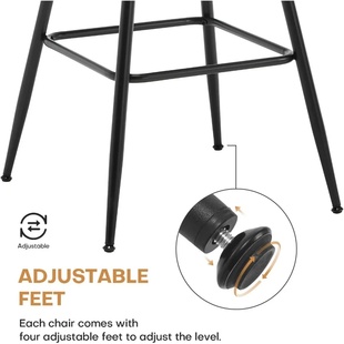 Swivel Counter Height Bar Stools Set of 3, 26