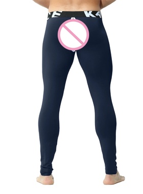 Men Thermal Underwear Winter Warm Long Johns Pants Sexy Ope