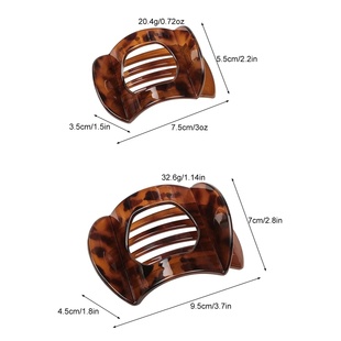 New Large Small Sizes PC Hair Clips for Women Non-slip Hair