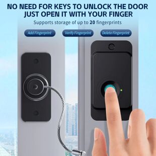 Fingerprint refrigerator locks Keyless operation drawer lock