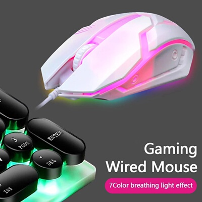 Limei S1 E Sports LED Luminous Backlit Wired Mouse USB Wire