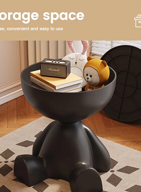 Wedyvko Coffee Table,1pc Modern Round Matte Finish Side Tab