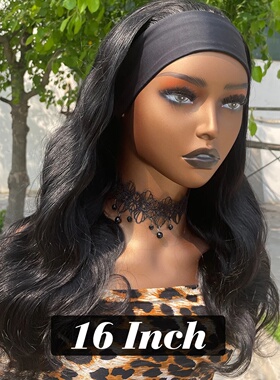 Headband Wig Human Hair Body Wave Wig 180% Density Remy Hum