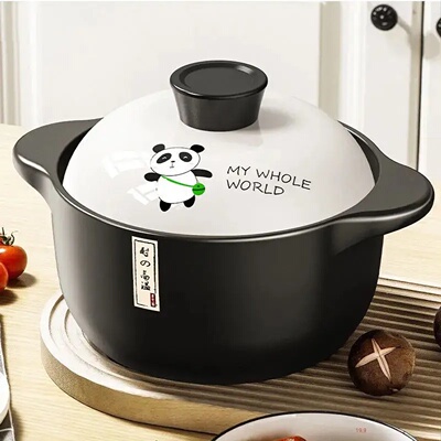 2.5L Stew Pot Casserole Ceramic Saucepan High Temperature R