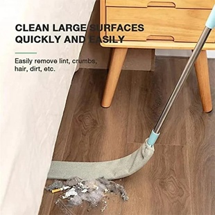 Telescopic Long Handle Broom For Home Blinds Dust Microfibe