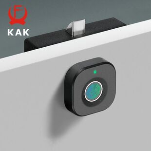KAK Biometric Fingerprint Lock Black Keyless Cabinet Lock Sm